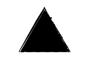 Grunge Isolated Triangle