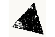 Grunge Isolated Triangle