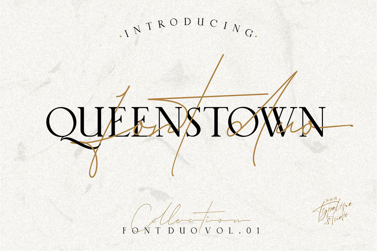 Queenstown 2 Font Signature & serif in Signature Fonts - product preview 8