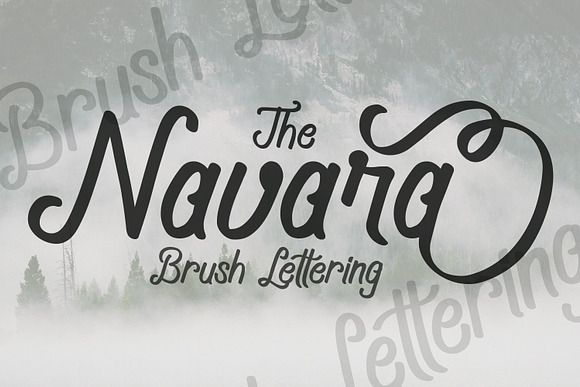 Navara Brush Font in Script Fonts - product preview 3