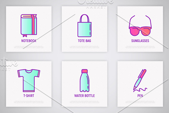 Promotional Products | 16 Icons Set in Icons - product preview 4