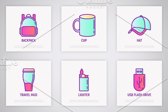 Promotional Products | 16 Icons Set in Icons - product preview 5
