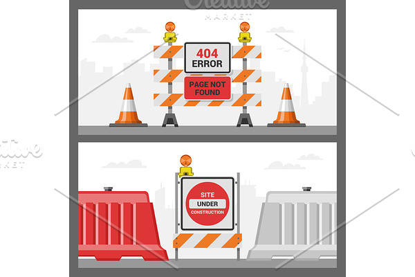 Error 404 page vector internet