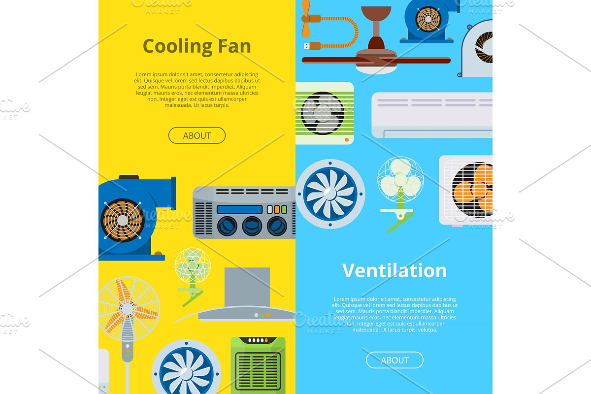 Ventilation vector industrial air in Illustrations - product preview 8