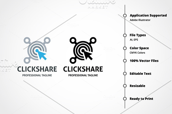 Click Share Logo in Logo Templates - product preview 6