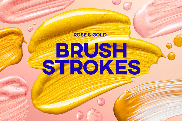 Brush Strokes - Rose Gold
