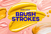 Brush Strokes - Rose Gold