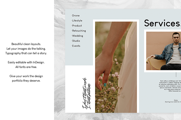 Clean - Portfolio/Brochure in Brochure Templates - product preview 3