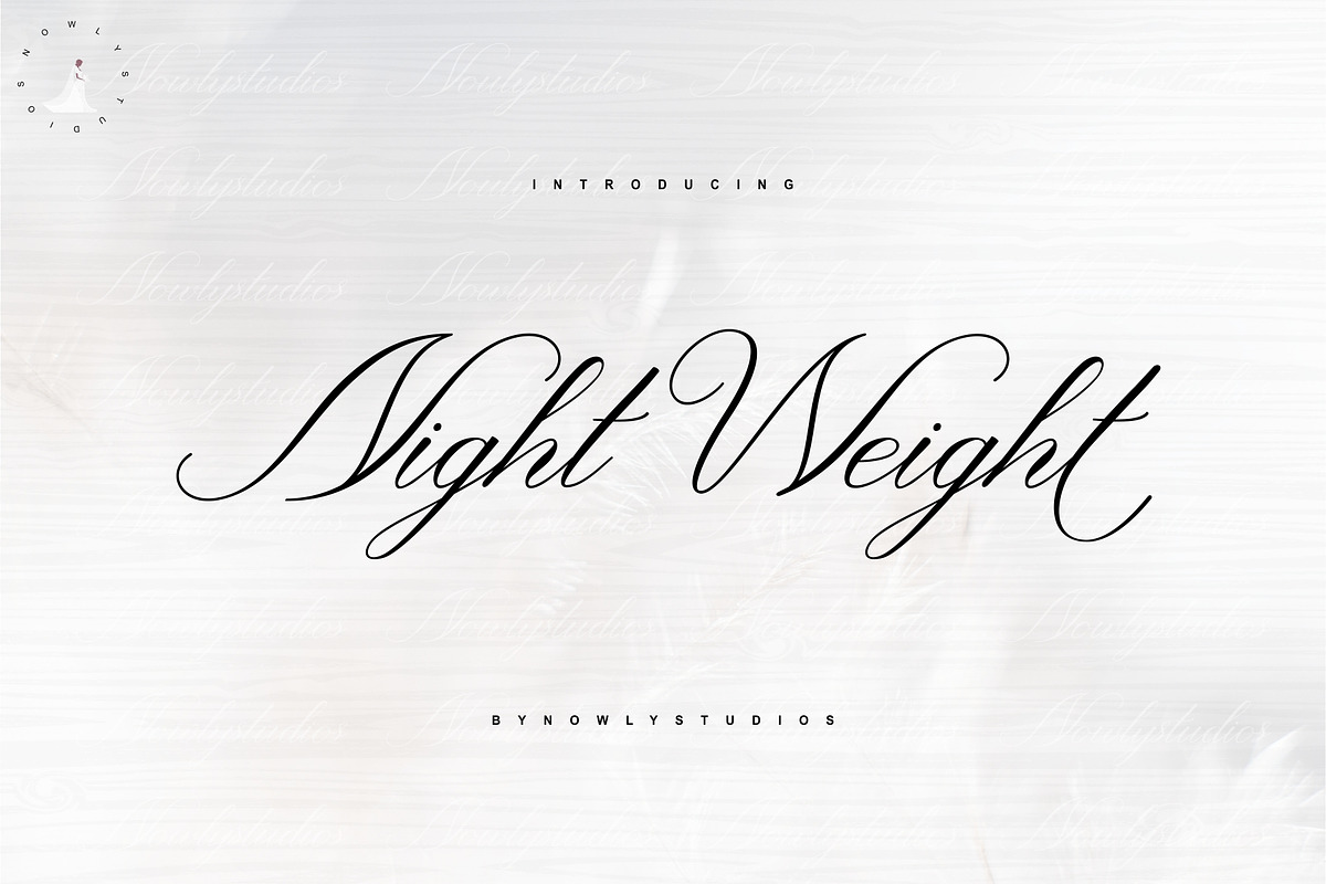 Night Weight Script in Script Fonts - product preview 8