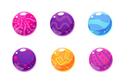 Collection of glossy balls
