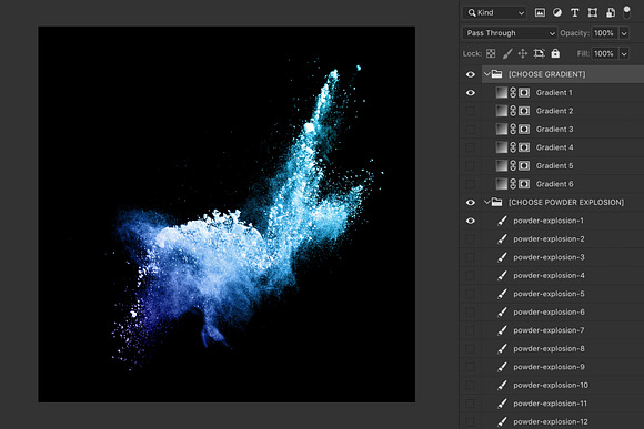 Powder Explosion Brushes in Photoshop Brushes - product preview 5