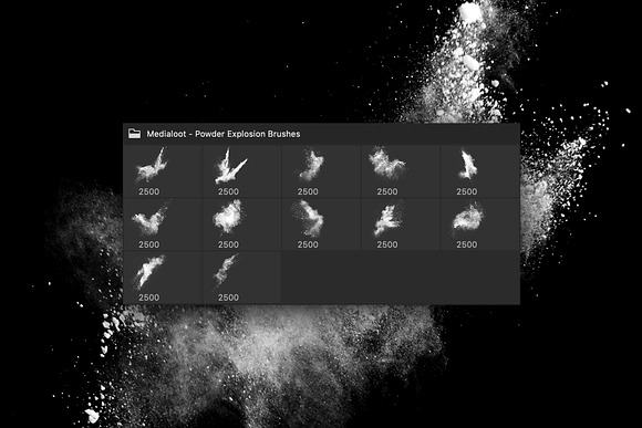 Powder Explosion Brushes in Photoshop Brushes - product preview 6