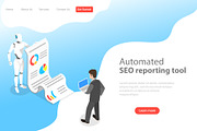 Landing page of automated SEO report
