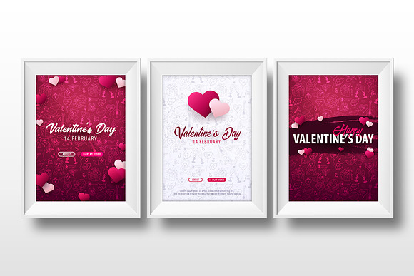 Valentine's Day set in Illustrations - product preview 3