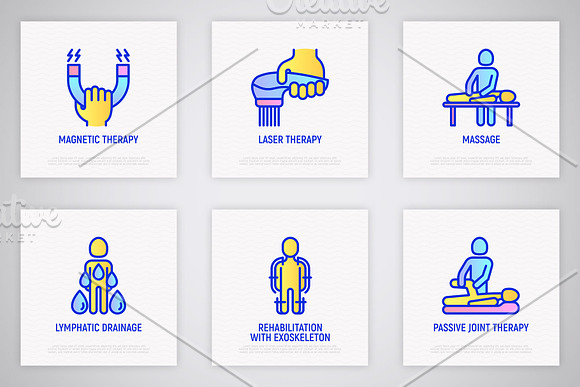 Rehabilitation | 16 Thin Line Icons in Icons - product preview 4