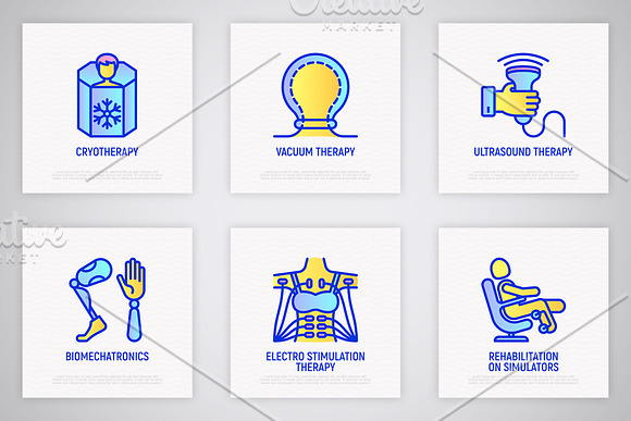 Rehabilitation | 16 Thin Line Icons in Icons - product preview 5