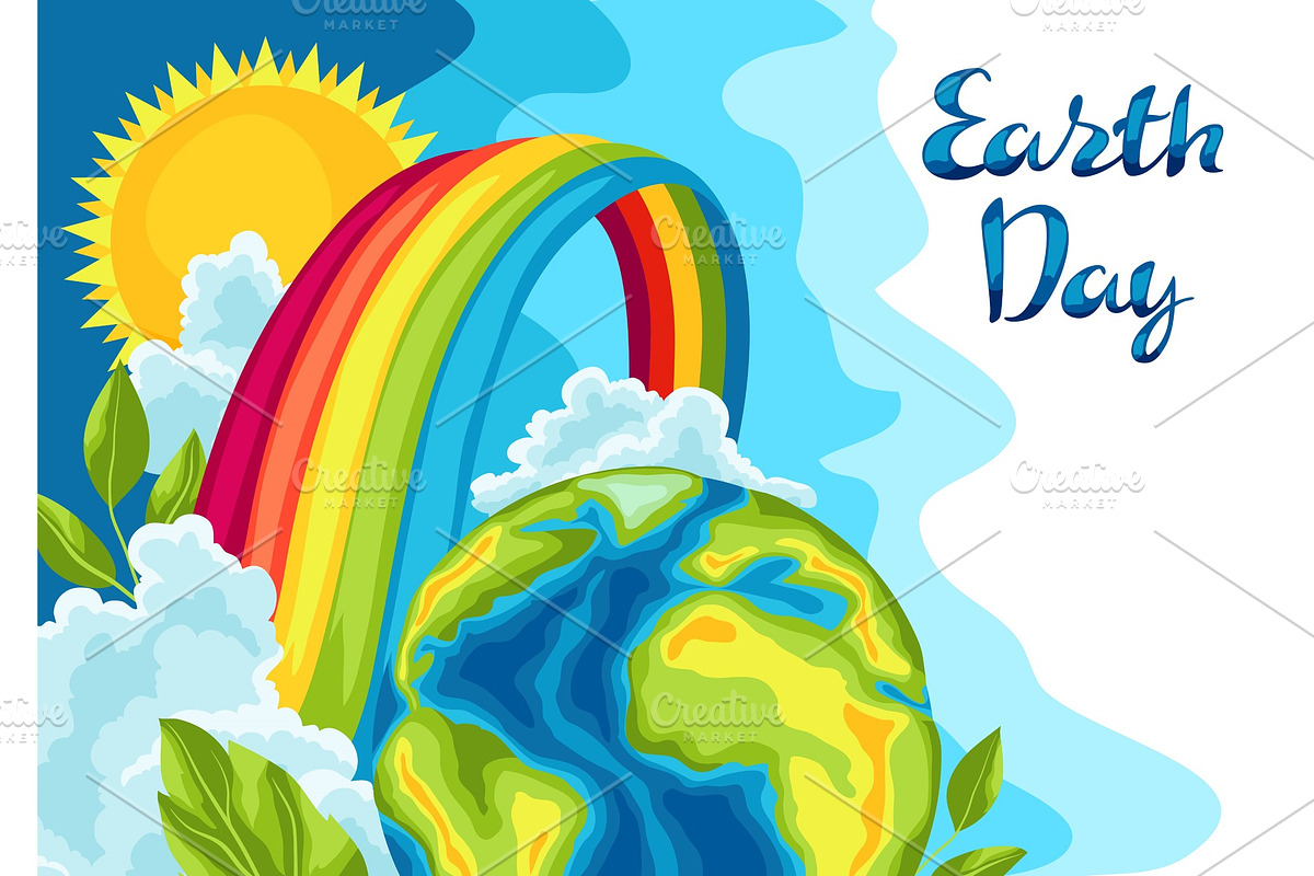 Happy Earth Day card. in Illustrations - product preview 8