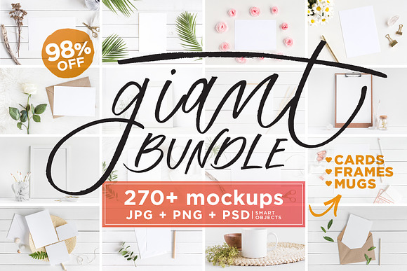 Mockups Giant Bundle - JPG/PNG/PSD in Print Mockups - product preview 22