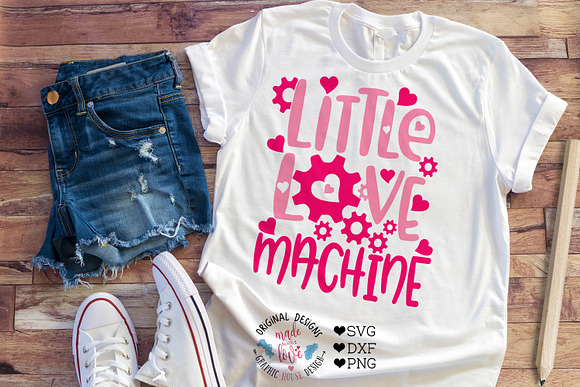 Little Love Machine Cut File in Illustrations - product preview 1