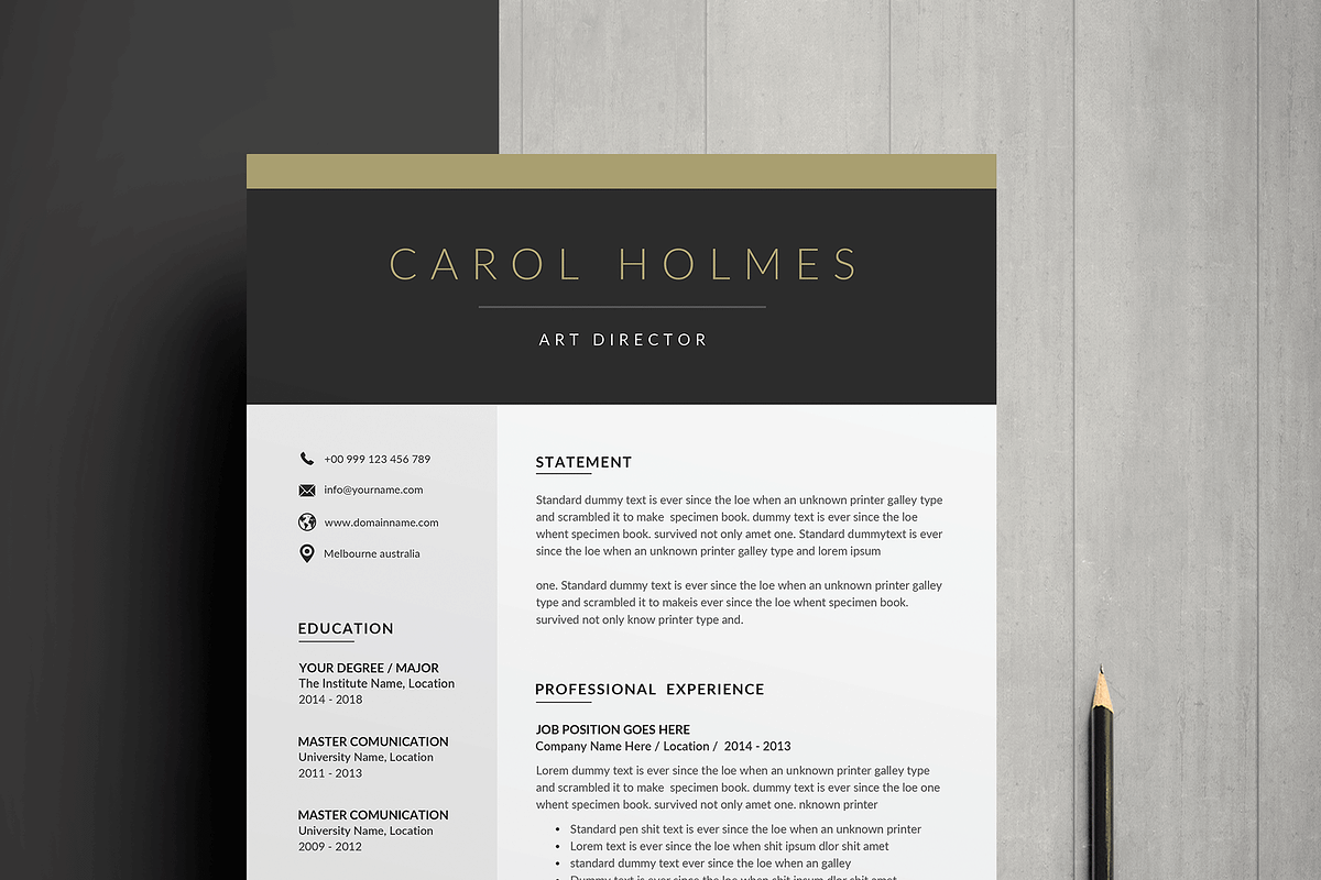 Word Resume & Cover Letter Template in Letter Templates - product preview 8