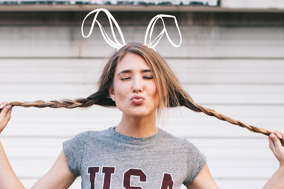 Easter Rabbit Ears. Emphasis & Fun in Easter Icons - product preview 3