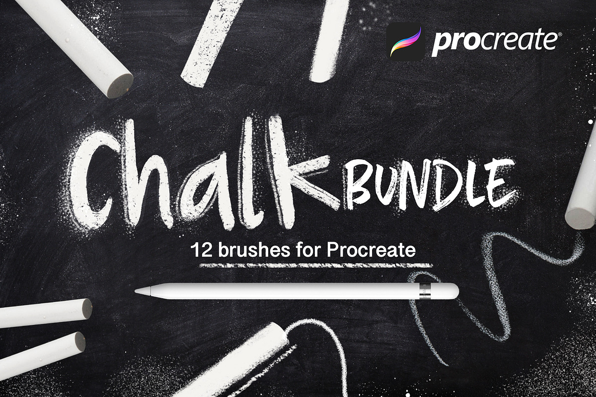 Chalk bundle for Procreate in Add-Ons - product preview 8