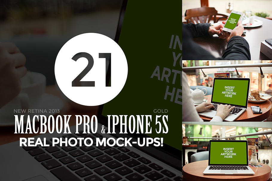 21 MacBook & iPhone Photo Mock-Ups! in Mobile & Web Mockups - product preview 8
