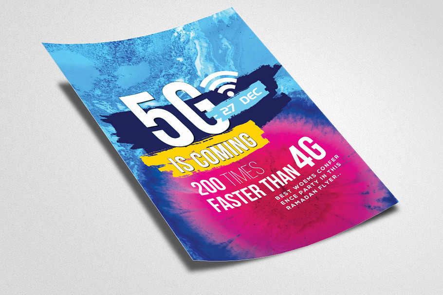 5G Fastest Connection Flyer Template