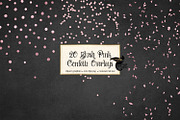 Blush Pink Confetti Overlays