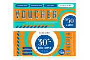 Bright gift vouchers with discount