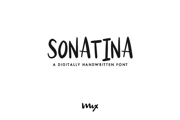 Sonatina — A Handwritten Font