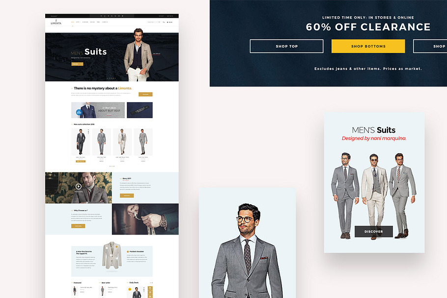 Bos Soucer - Men Fashion And Accesso in Website Templates - product preview 8