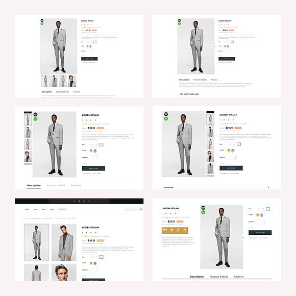 Bos Soucer - Men Fashion And Accesso in Website Templates - product preview 4