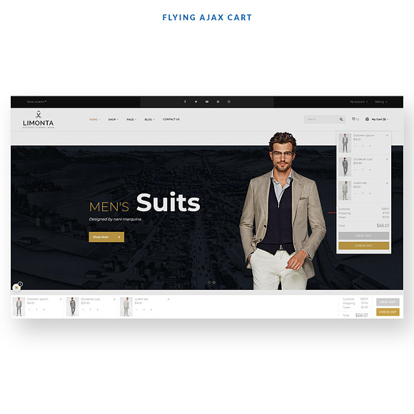 Bos Soucer - Men Fashion And Accesso in Website Templates - product preview 6