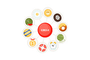 Circle and round objects for