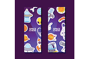 Space and planets stickers. Space is