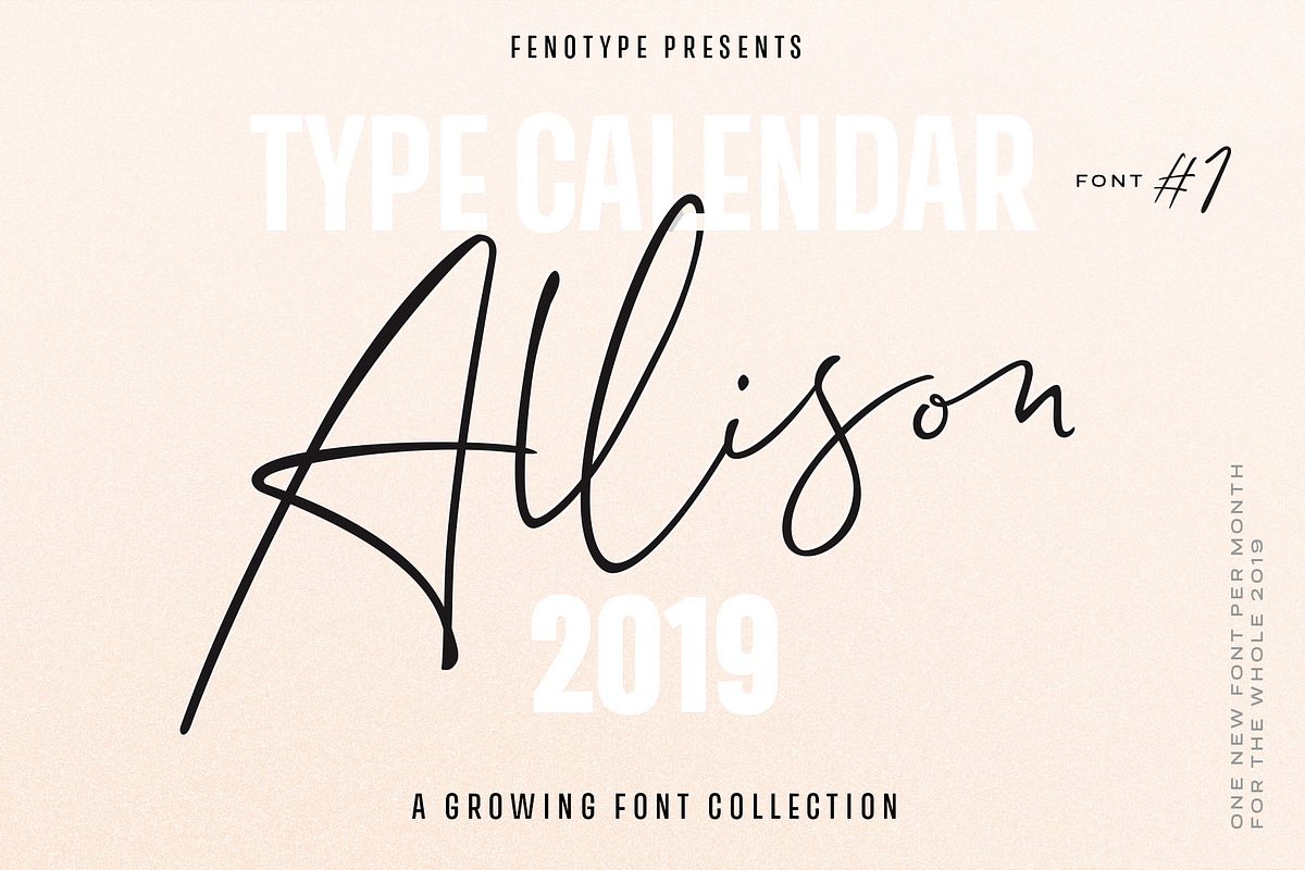 Type Calendar 2019 | Font Bundle in Display Fonts - product preview 8