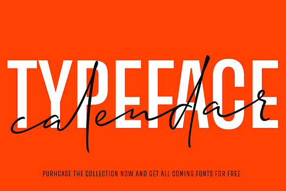 Type Calendar 2019 | Font Bundle in Display Fonts - product preview 1