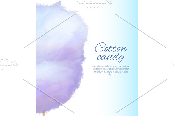 Cotton Candy Banner with Sweet Floss