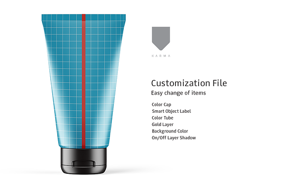 Cosmetic Tube Mockup Matte in Product Mockups - product preview 1