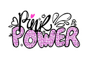 Pink Power Colorful Graffiti Vector