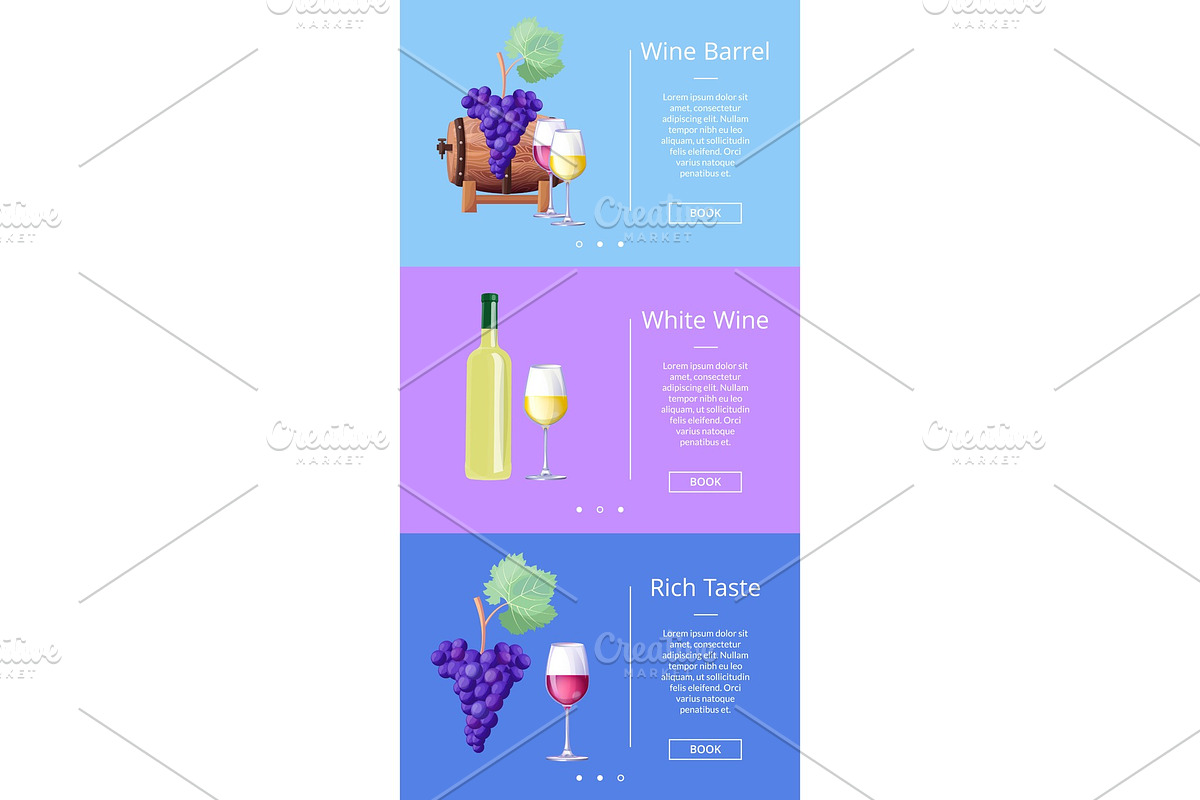 Wine Barrel and Rich Taste Vector in Illustrations - product preview 8