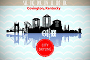 Covington Kentucky Vector Skyline