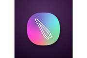 Eyebrow tweezers app icon