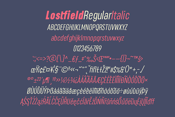 Lostfield Sans Font in Sans-Serif Fonts - product preview 11