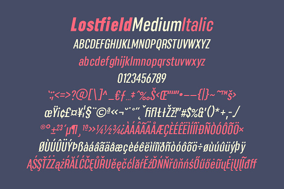 Lostfield Sans Font in Sans-Serif Fonts - product preview 14