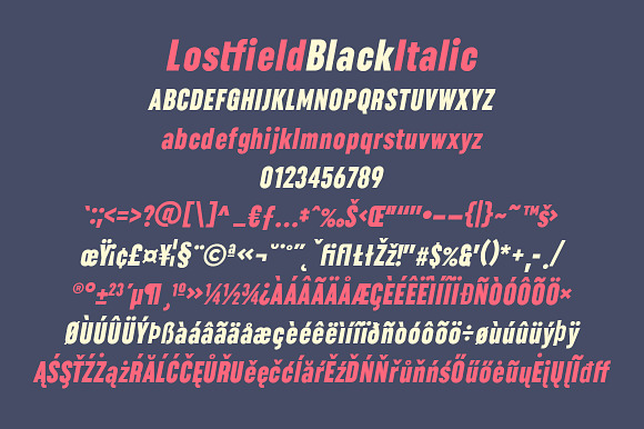 Lostfield Sans Font in Sans-Serif Fonts - product preview 15