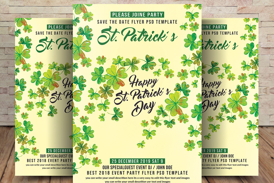 St. Patrick's Day Event Flyer