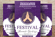  Namaste Greeting Festival Flyer