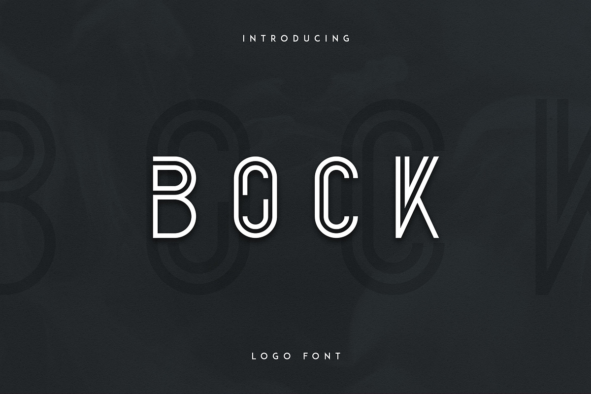 Bock - Logo Font in Display Fonts - product preview 8